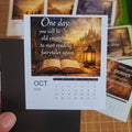 Personalized fridge magnets featuring baby photos and milestone memories arranged in a neat display